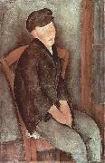 Sitzender Knabe mit Hut, Amedeo Modigliani